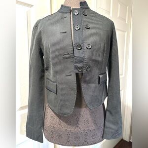 Banana Republic Women's Gray Striped Jacket Size 2.